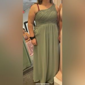 Brand new Morilee Bridemaid dress in moss. Never altered size 22